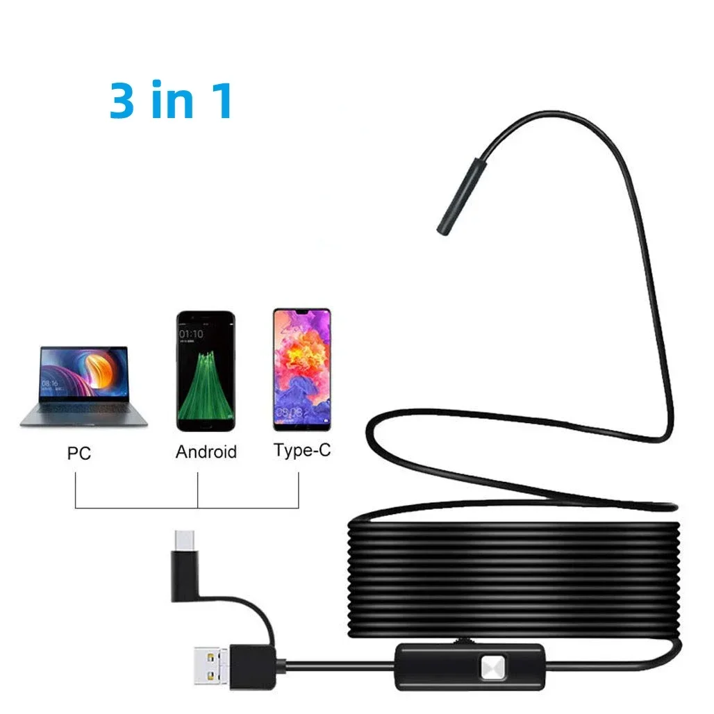 5.5mm ϼ  ð  ð  C  ũ ̴ ī޶ 3 in 1 ȵ̵  ڵ ð