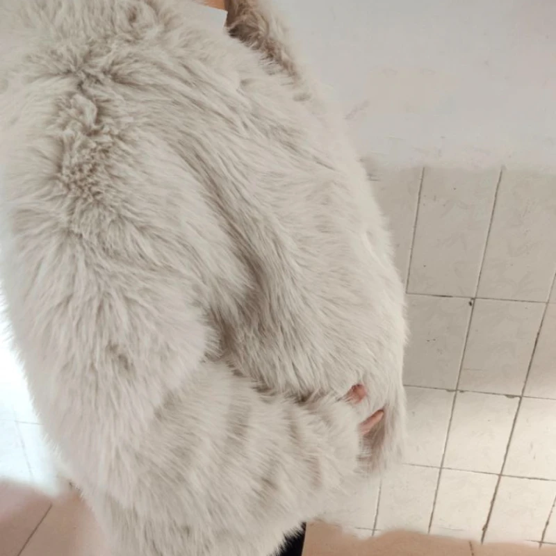 Winter Maternity Faux Fur Coat Long Sleeve Hooded Jackets Thick Warm Pregnant Woman Fur Outerwear Pregnancy Hoodies Coats