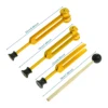 3Pack Tuning Fork Set(128Hz, 256Hz, 512Hz) Tuning Fork Kit for Healing, Chakra, Sound Therapy, Sonic Slider Fork (Gold) 3