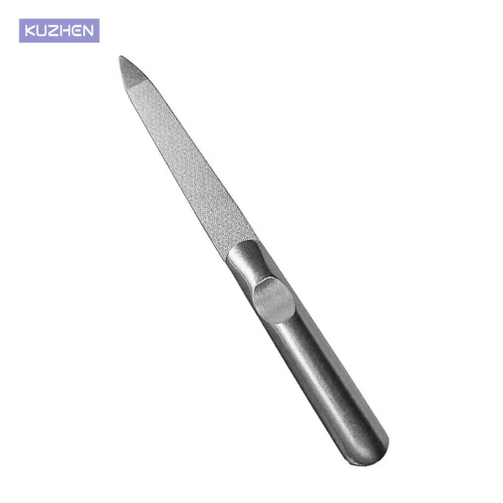 

1PC Professional Stainless Steel Nail File Buffer Metal Double Side Grinding Rod Manicure Pedicure Scrub Nail Arts Tools Thick