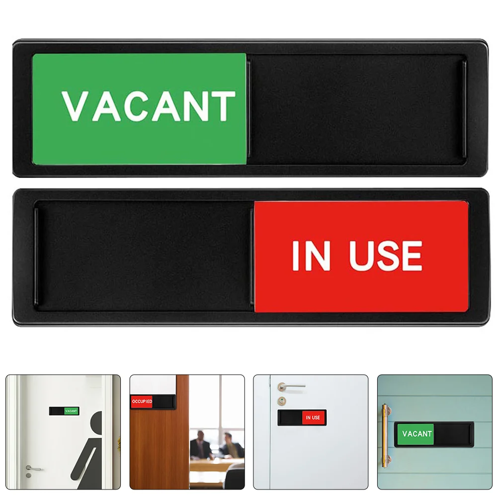 

Slide Door Indicator Privacy Sign Vacant Occupied Sign For Office Conference Room Restroom Signboard