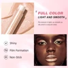 QIBEST Glitter Diamond Liquid Lipstick Waterproof Long Lasting Pearl Shiny Lip Gloss Metal Charming Women Lip Makeup 6 Colors 3