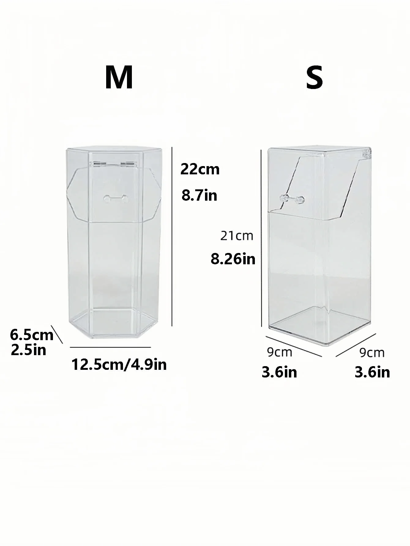 Makeup Brush Storage Bucket Eyebrow Pencil Eye Shadow Cosmetics Beauty Storage Acrylic Transparent Desktop Storage Box 3