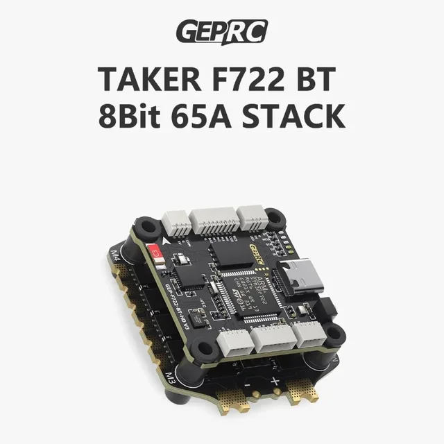 GEPRC TAKER F722 BT STACK - 8Bit 60A / 8Bit 65A / 32Bit 50A Flight Controller 6