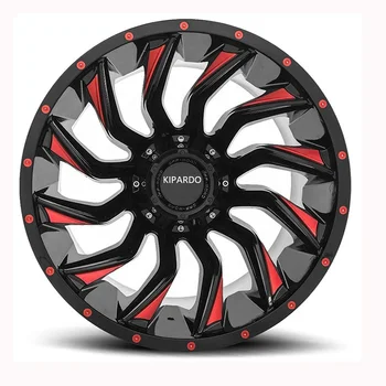 Kipardo 20×12 Inch SUV Off-Road Alloy Wheels, 6×139.7 Bolt Pattern, Concave Truck Rims