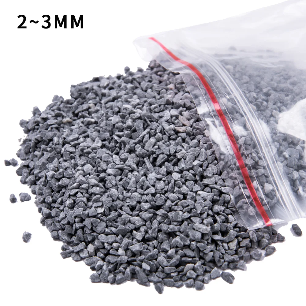0.5-3MM Simulated Ballast Micro Railway Crushed Stone Roadbed Materials Model Scene Layout Diorama kits 50G/Bag 3