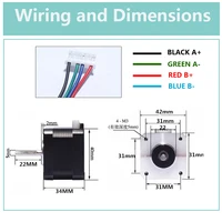 Nema 17 Double Shaft Stepper Motor for Embroidery & CNC Machines - Image 6