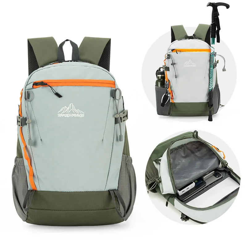 Lightweight Mountaineering Bag 20 Liters Men's Backpack Outdoor Hiking Backpack Girls Travel Lightweight College Student Bag