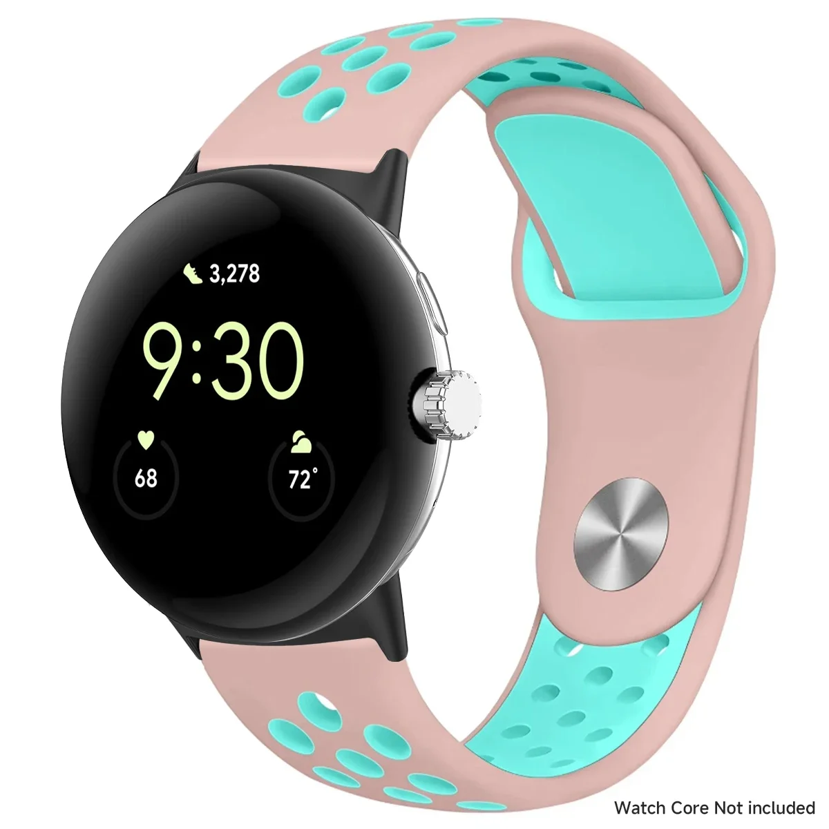 Breathable Silicone Sports Band for Google Pixel Watch - 41mm & 45mm Accessory Bracelet