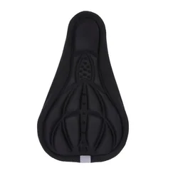 Enhanced Bicycle Saddle with 3D Soft Cushioning and Breathable Sponge Pad - Available in 4 Colors, 28x16cm (Black)