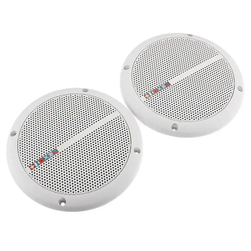 7 Inch 2-Way Outdoor Waterproof Ceiling Speakers 60W Household Bathroom Car Boat Yacht Home Full Frequency Audio Speakers A Pair wall ceiling speaker marine speakers