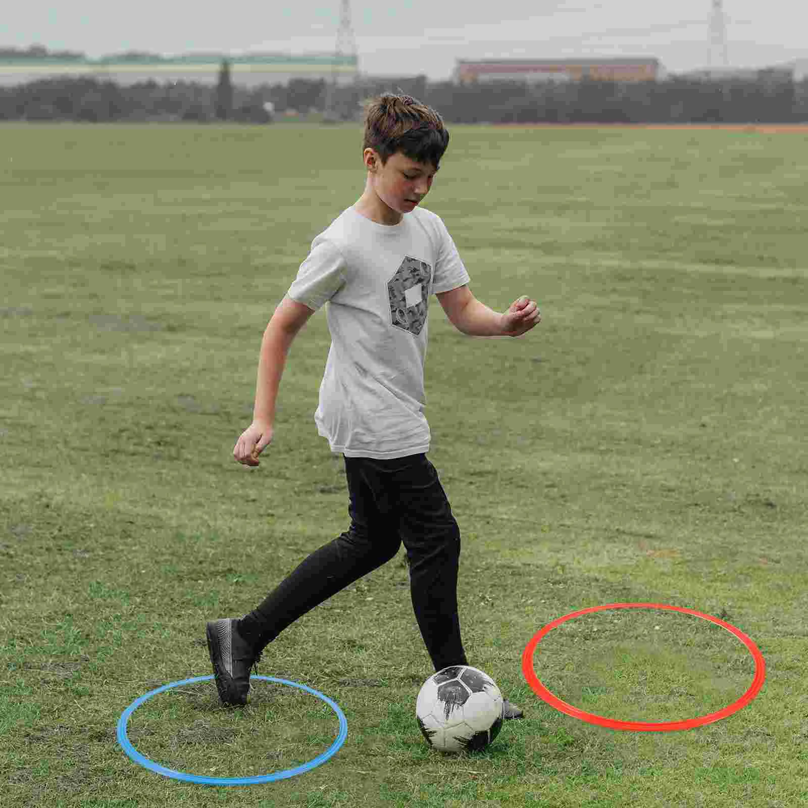 

6PCS Soccer Agility Rings ABS Football Training Equipment Pace Lap Football Soccer Accessories
