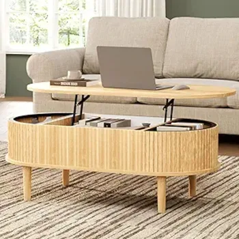 Fluted Lift Top Coffee Table, 39 1