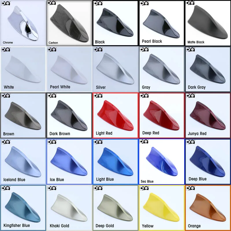 Shark Fin Antenna with Enhanced Signal and Premium Piano Paint Finish