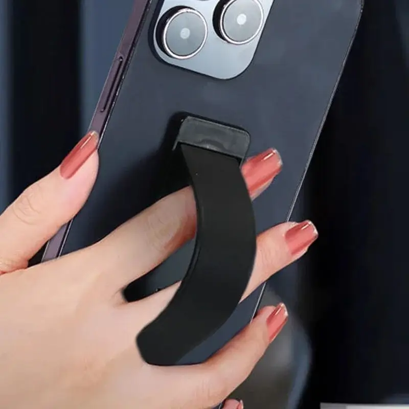 1pc Luxurious Universal Wrist Band Cell Phone Bracket Portable Finger Grip Mobile Phone Holder Sticked Socket Stand Strap - Image 4