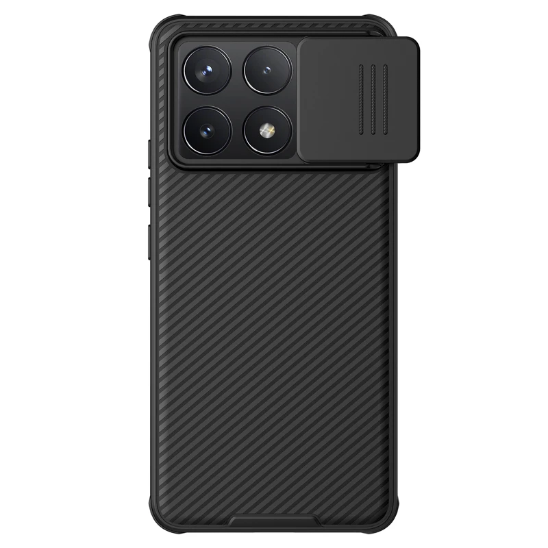Xiaomi Poco F6 Pro / F6 5G Kılıfı Nillkin CamShield İnce Sürgülü Kamera Kılıfları Gizlilik Lensi 360 Derece Koruma Kapağı