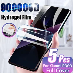 5 - Piece HD Hydrogel Screen Protector Set - HD Hydrogel Film (For Poco M4 Pro(5G))