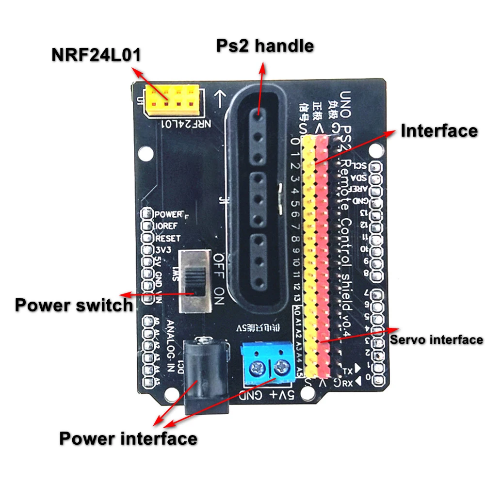 Servo Controller Development Driver Board For Arduino DIY Kit Robotic Arm Wireless Control Motherboard Compatible Ps2 Handle