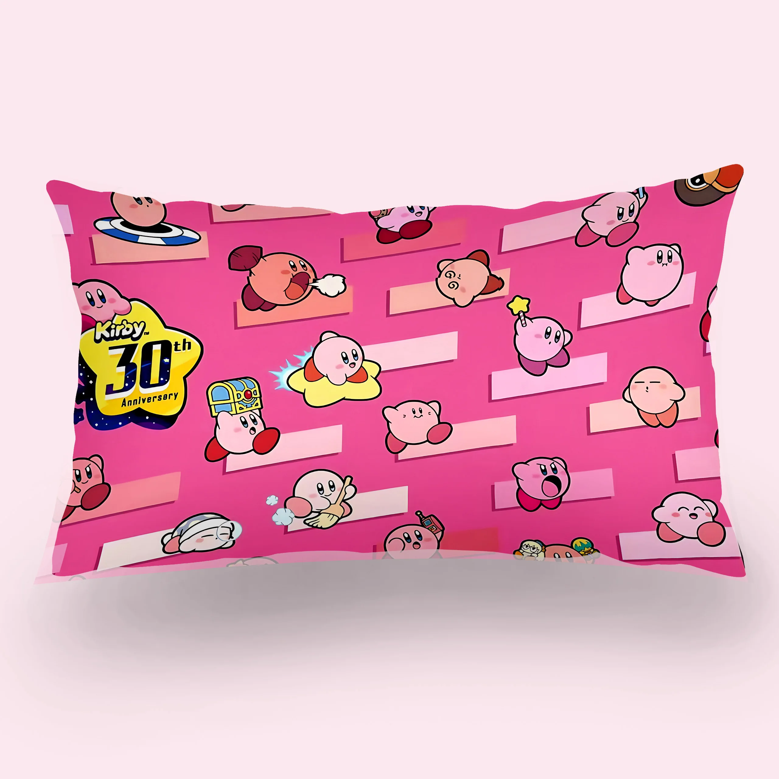 Hot Lovely K-Kirbies Double-sided Printing Rectangle Pillow Case Bedside Pillowcase Sofa Cushion Cover Room Home Decoration