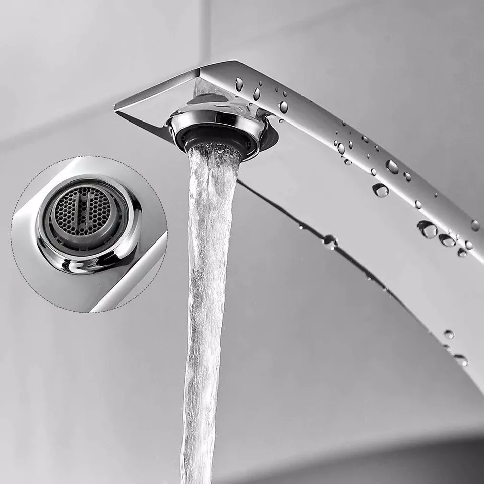 Chrome Basin Mixer Faucet for Bathroom
