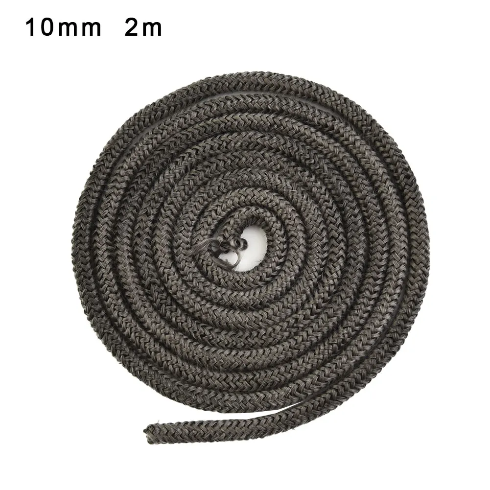 

Black Stove/Fire Rope Wood Burning Stove 8/9/10/12mm Length Log Burner Door Seal Fiberglass Rope Seal Gasket Replacement