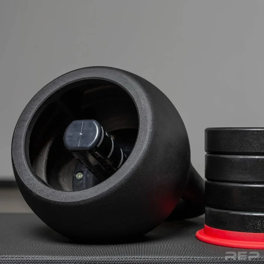 40LB Fitness Adjustable Kettlebell | Weight Set for Home Gym | Strength Training Equipment for Men & Women | Compact Steel Bell