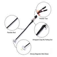 Model Painting Stand Base Holder And 12PCS Magnetic Bendable Alligator Clip Sticks Set Modeling Tools For Airbrush Easy Install 2