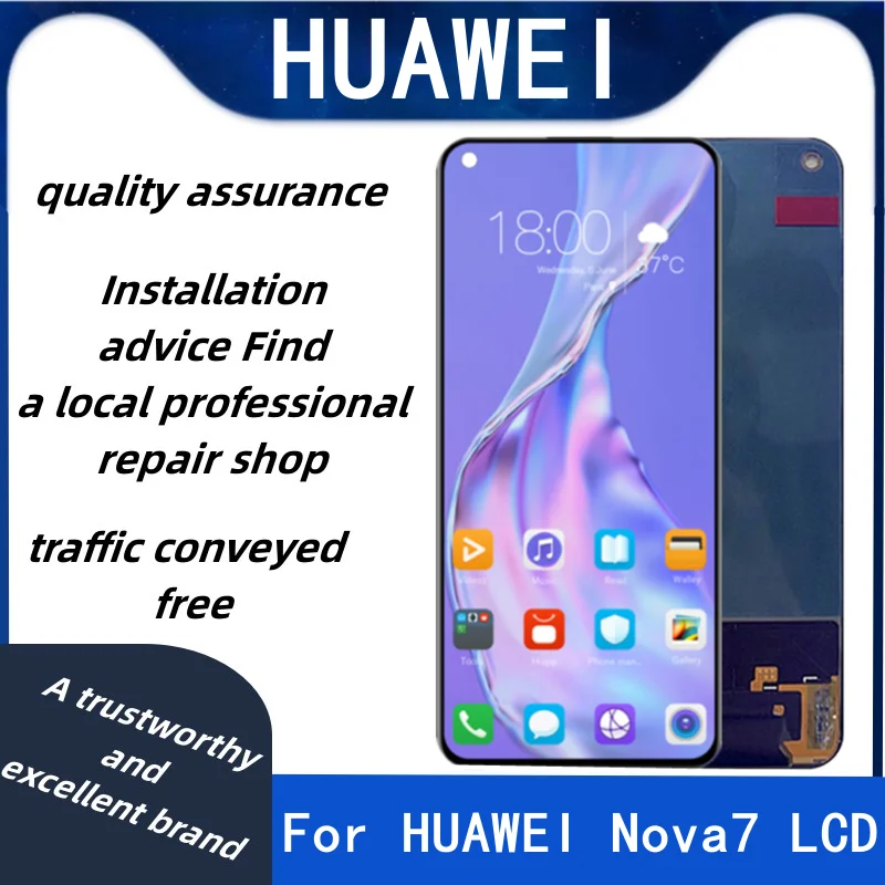 

Original 6.53'' Lcd For Huawei Nova 7 Nova7 LCD Display + Touch Screen Digitizer Assembly Parts For Huawei Honor 30 Honor30 LCD