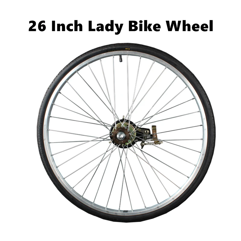 ik betwijfel het rechtop Bevriezen 26 Inch Fiets Wiel 26x1 3/8 Aluminiumlegering Lady Bike Single Speed Voor  En Achter Velg Naaf 36 Gaten V Brake| | - AliExpress