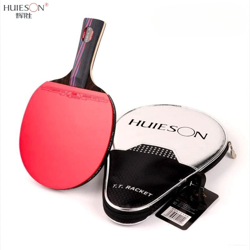 

Huieson 9 Plywood 8 Layer Carbon Table Tennis Racket Classic Hybrid Carbon 9.8 Ping Pong Paddle with Case