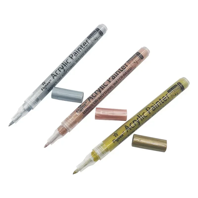 Colors (Black/White/Gold/Silver) Acrylic Paint Markers