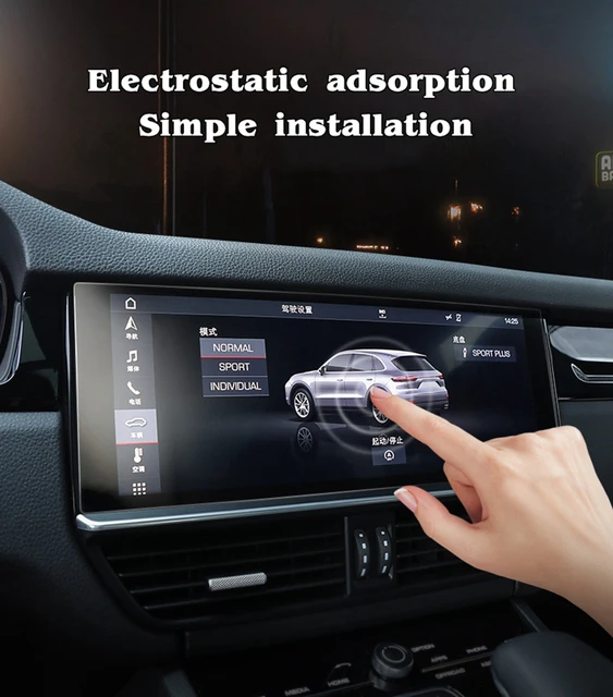 SXCY Kompatibel mit Audi A6 A7 A8 Audi e-tron Navigation Schutzfolie, Auto  Klimatisierung Tempered Glas Displayschutzfolie, 9H Härte Kratzfest