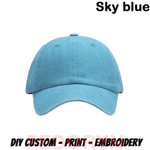 Fedoryn Custom Logo Baseball Cap for Men and Women DIY Design Letter Embroidery Retro Hat Customize Cap Graphic Print Wholesale - Image 20