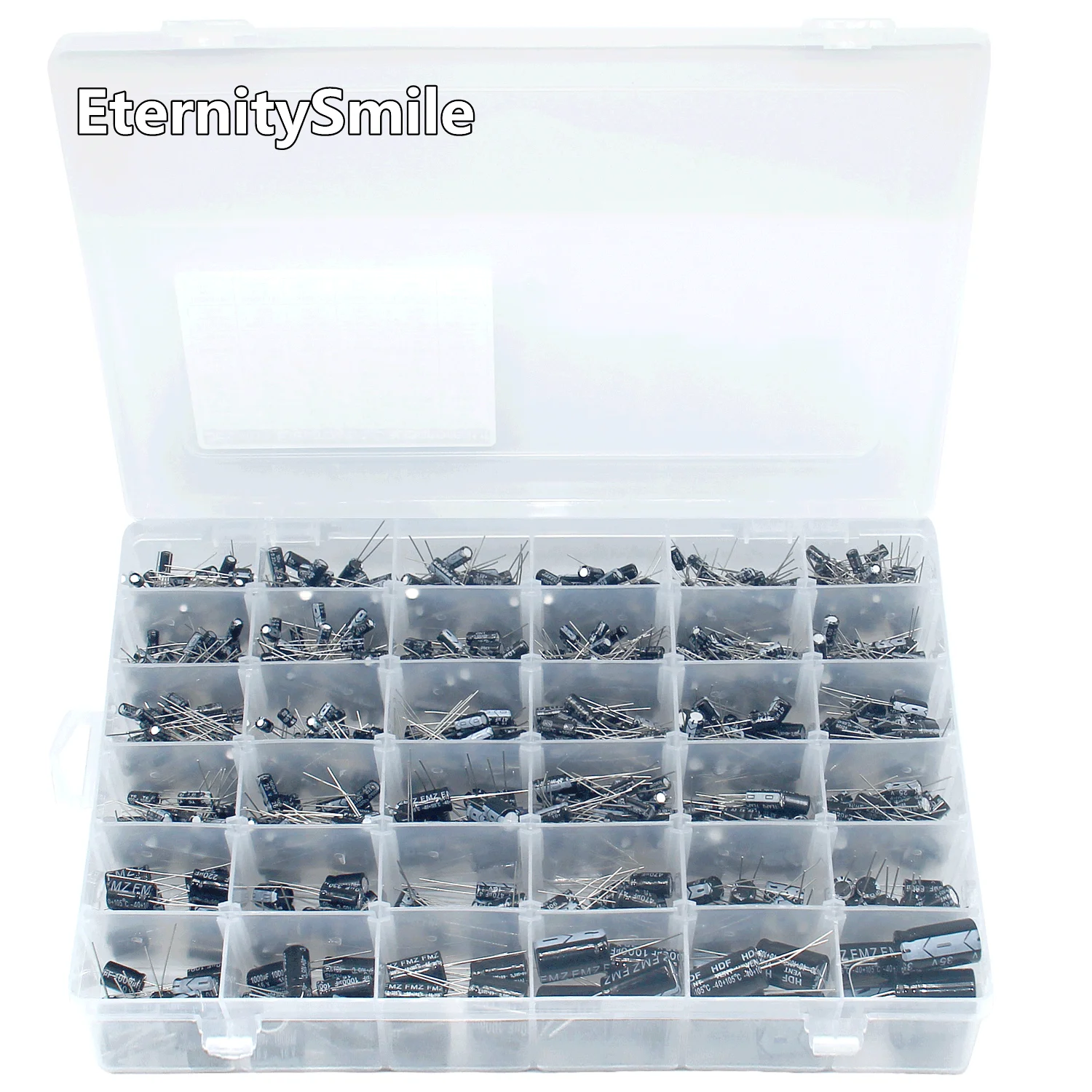 thumbnail image 2 of 304PCS Electrolytic Capacitor Assortment Kit - 20 Values 0.1uF To 2200uF For Electronics Projects 2 of 11