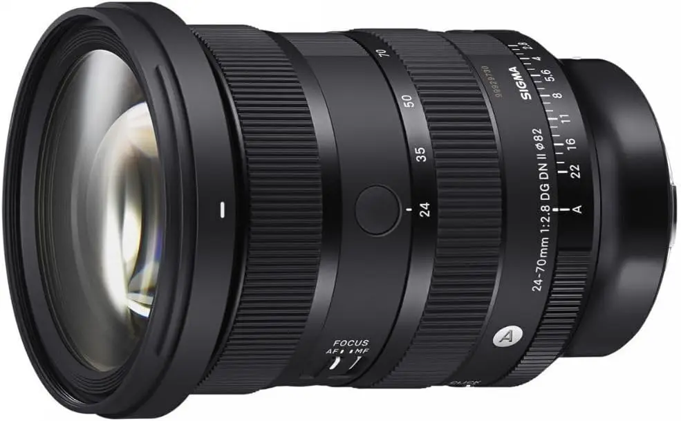 시그마 24-70mm F/2.8 DG DN II 아트 줌 렌즈 & AF 자동 초점 모드 유리 렌즈 (시그마 카메라 주로 사용)