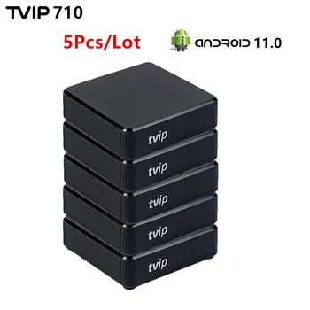 5pcs New TVIP 710 TV Box 4K Android 11.0 Tvip710 Amlogic S905W2 Quad Core H2.65 Smart Iptv Box v710 PK TVIP530 In Stock