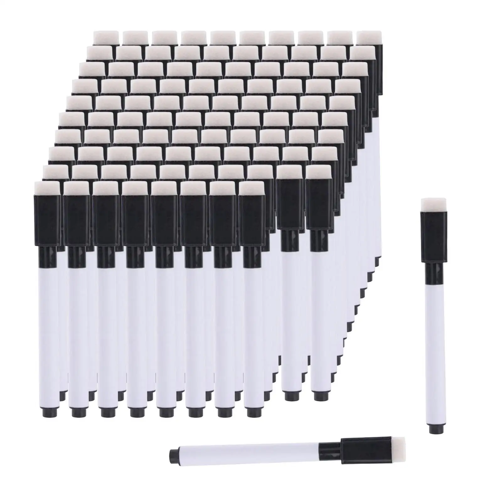 100pcs Plastic Easy To Dry Wipe White Board Pens For School Office Home Quick Drying Long-Lasting Style A