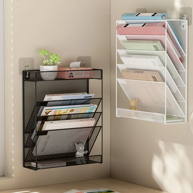 Book Shelves Removable Large Capacity Bookshelf Floor Magazine Rack Storage Shelf Display Stand Print Porte Floating Bookcase