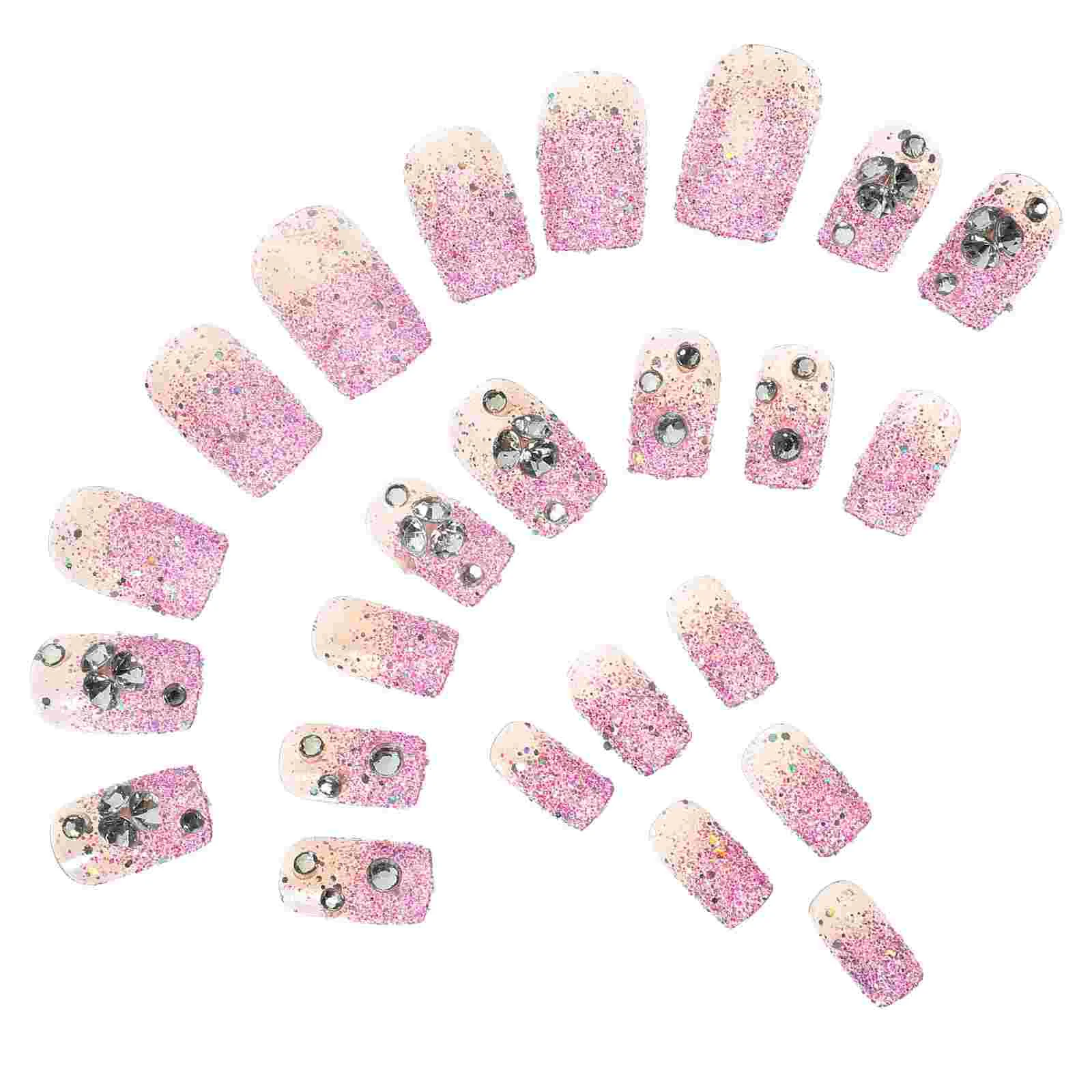 

Women Manicures Fake Nails Tips Wedding Accessories Rhinestones Bride Decorations