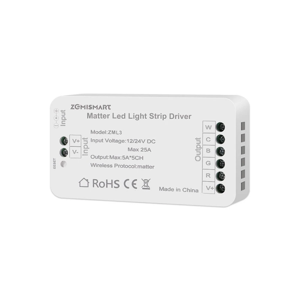 Matter Wifi LED strip light controller RGB CW for google home/for alexa control support