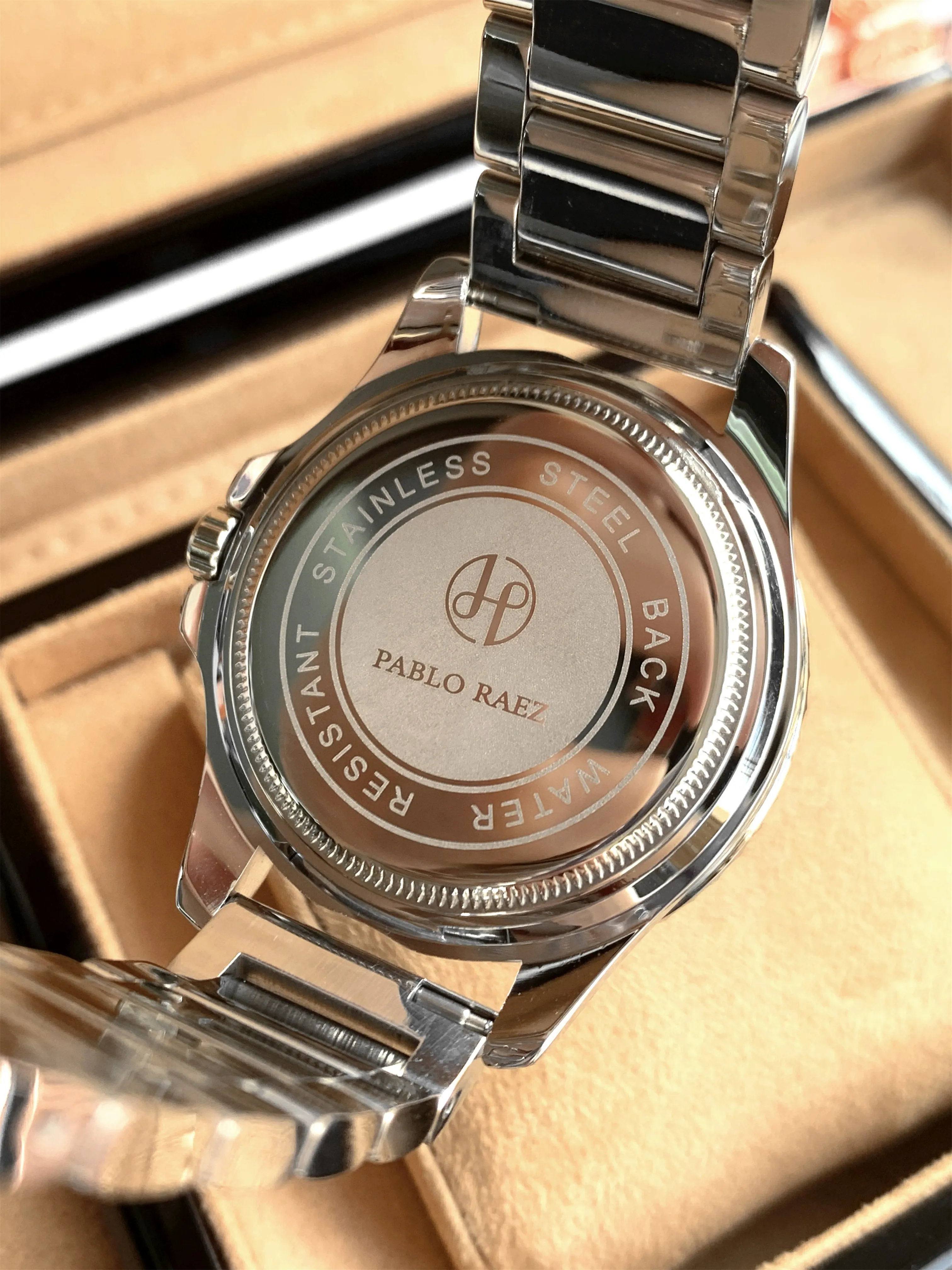 PABLO RAEZ Luxury Men Quartz Watch Waterproof Date Luminous Wristwatch Stainless Steel Men's Watches Male Clock Sports Reloj 5