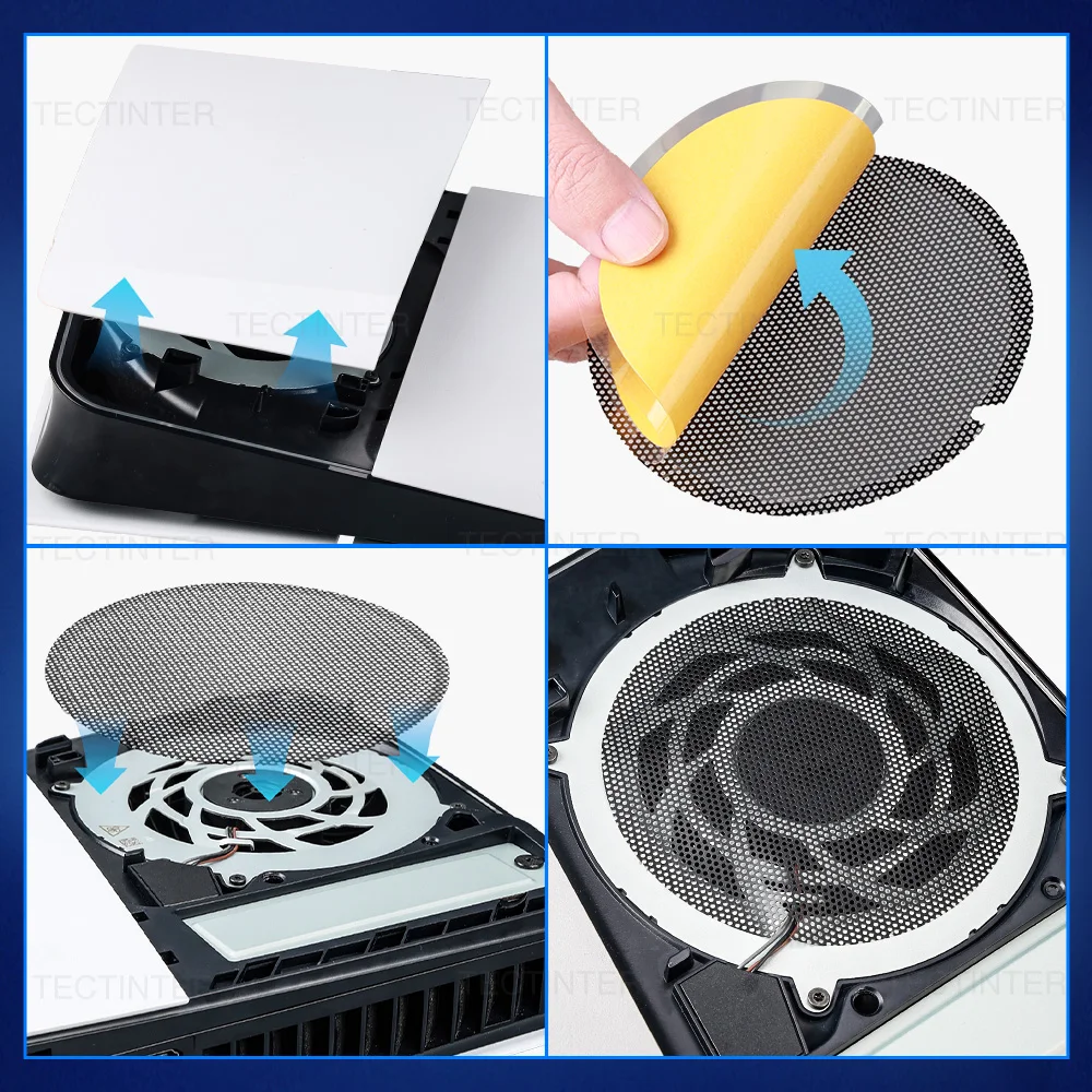 Dust Filter Dustproof Mesh Case PS5/Slim/Pro Console Easy Cleaning Protection Cover PlayStation 5 Game Accessories