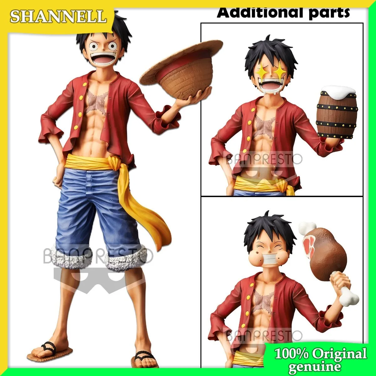 

ONE PIECE Monkey D. Luffy 100% Original genuine 28cm PVC Action Figure Anime Figure Model Toys Figure Collection Doll Gift