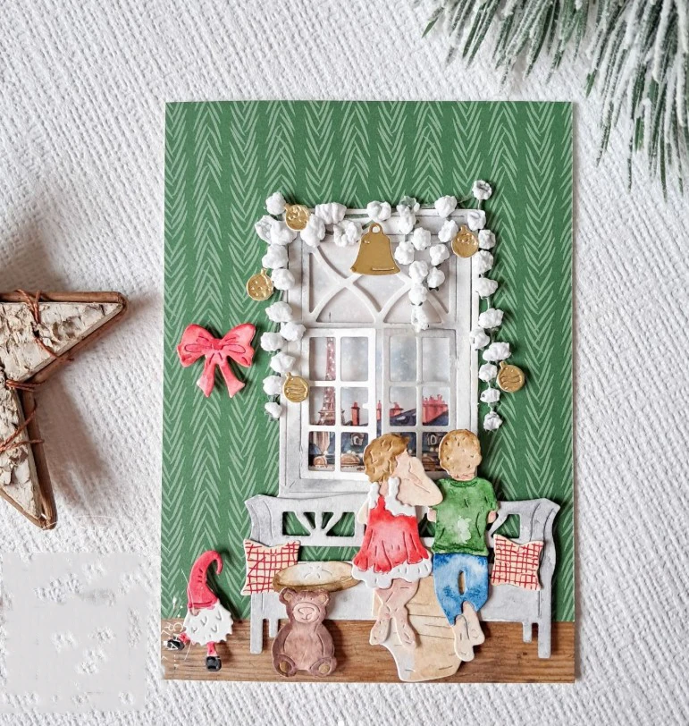 피기 크래프트 금속 커팅 다이, 크리스마스 장식 스크랩북 종이 공예용 칼날 펀치 스텐실