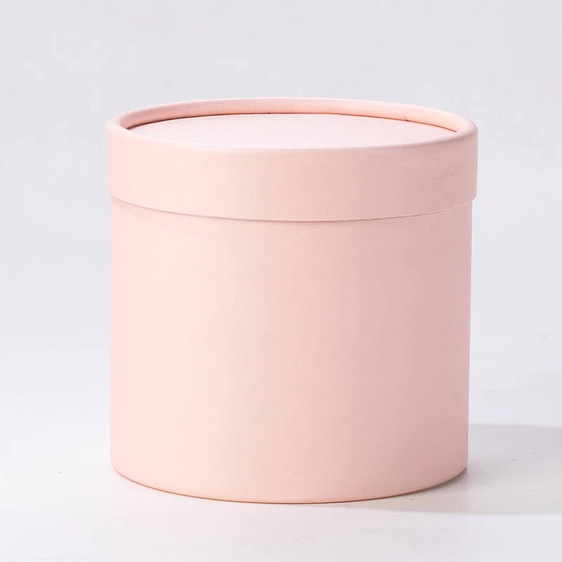 1 caja de flores redonda de cartón para regalo, embalaje de rosas para bodas, fiestas, decoración, regalos de San Valentín