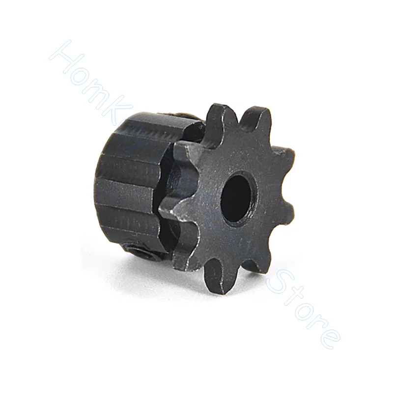 Uxcell #25 Chain Idler Sprocket, 8mm Bore 1/4" Pitch 20 Tooth Tensioner, Black Oxide Finish C45 Carbon Steel With Insert Single Bearing For ISO 04C Chains