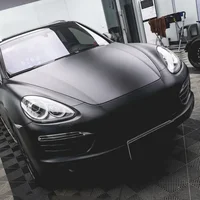 Premium Matte Black Vinyl Car Wrap Roll Film Sticker Vehicle Decal Body Trim Motorcycle Auto Decoration Film Air Bubble Free 3