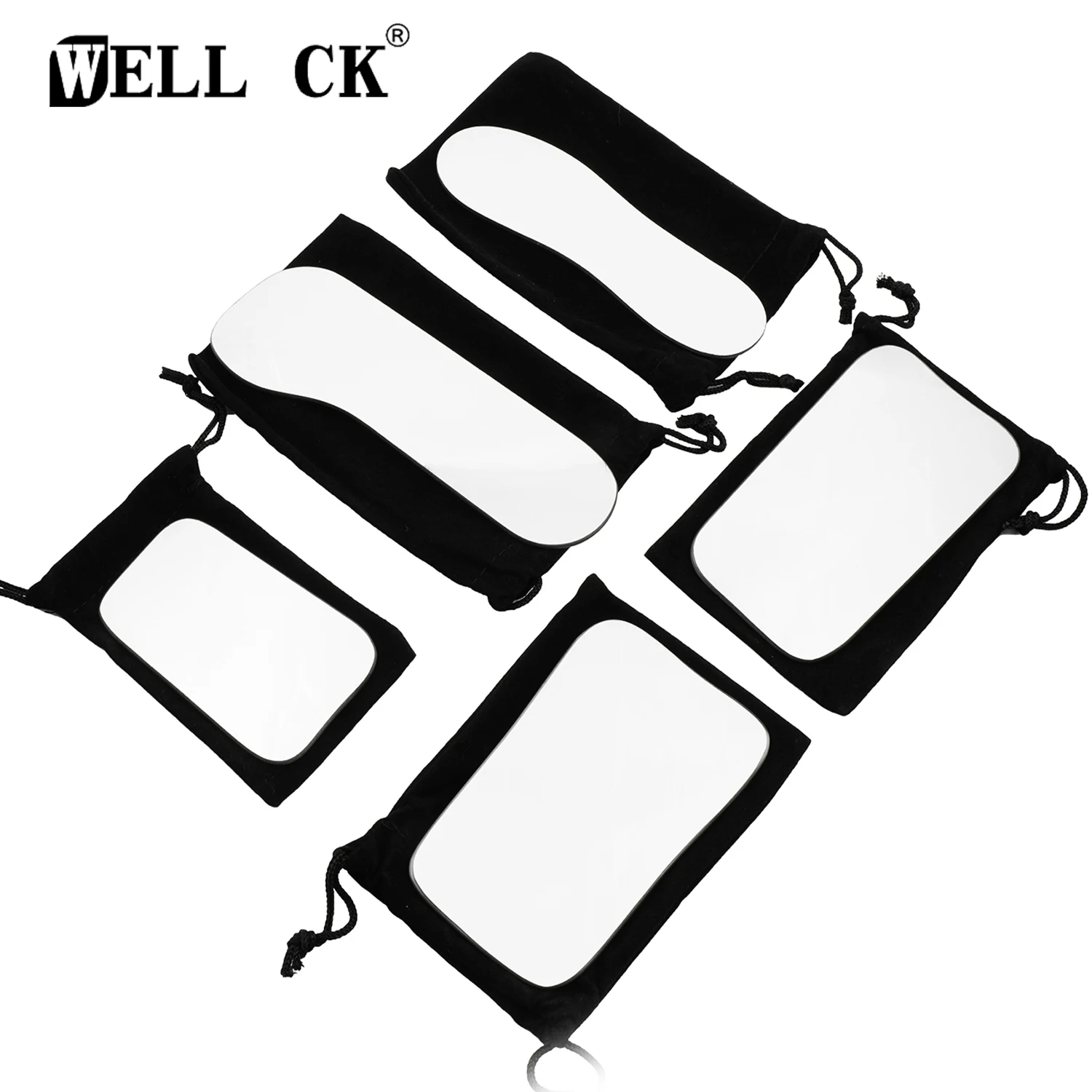 5pcs/Set WELLCK Dental Orthodontic Mirror Photography DoubleSided