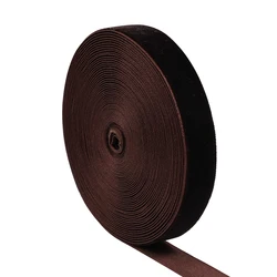 Elegant Wine Red Velvet Ribbon for Gift Wrapping & Home Decoration - 5 - 10 Yards (Deep Brown)