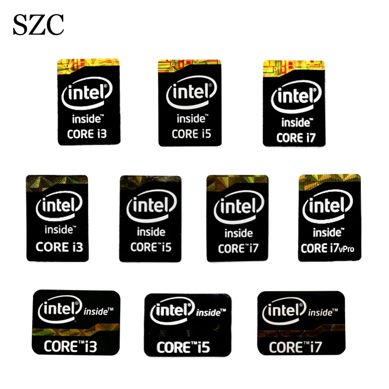 

Наклейка для процессора Intel Core Generation I3 I5 I7 Celeron, 5 шт.